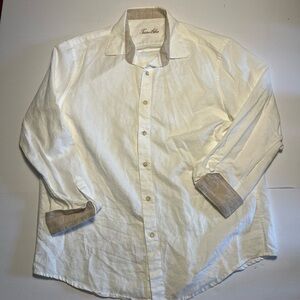 Tasso Elba Men’s Linen Blend Button Down Shirt